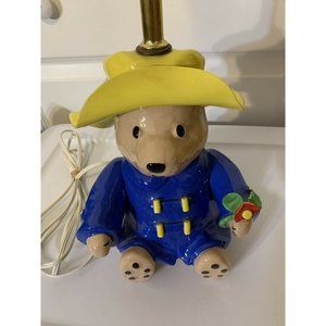 Vintage Paddington Bear Lamp by NOJO EDEN 1991 14 1/2 Inches Works No Lamp Shade
